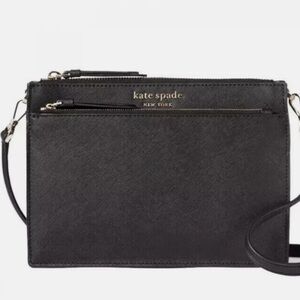 Kate Spade New York Cameron Street Clarise Black Leather Crossbody Bag